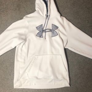 Adult Medium White Under Armour Hoodie